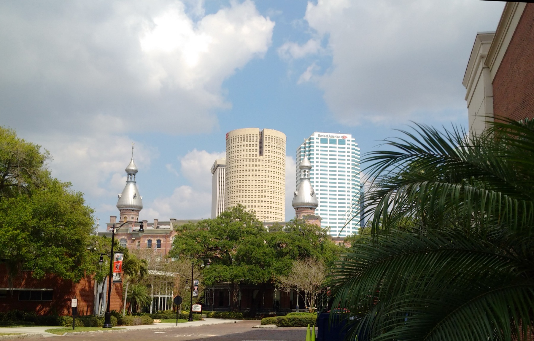 University of Tampa and downtown Tampa buildings