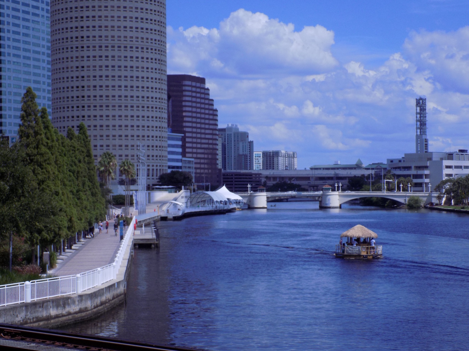Hillsborough River beside Tampa Riverwalk